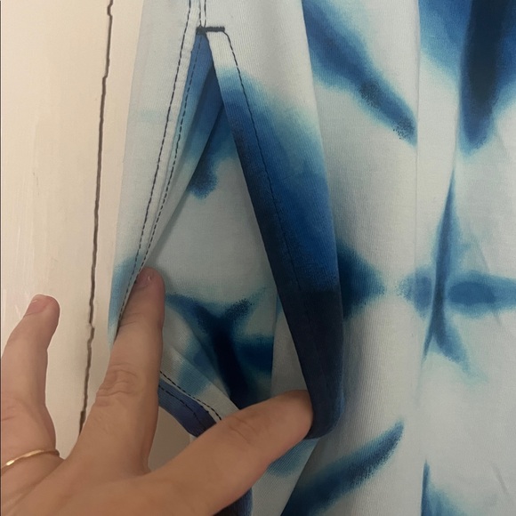 Free people movement hot shot blue Tie-Dye crossover pants size medium nwot - Picture 7 of 7